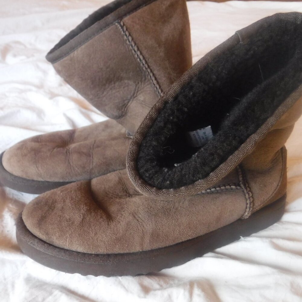 Ugg boots Womens Winter Brown Ugg Boots Size 7 - Picture 6 of 8